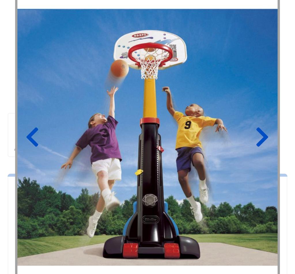 Basketbal net - little tikes, Sport en Fitness, Basketbal, Ophalen, Zo goed als nieuw