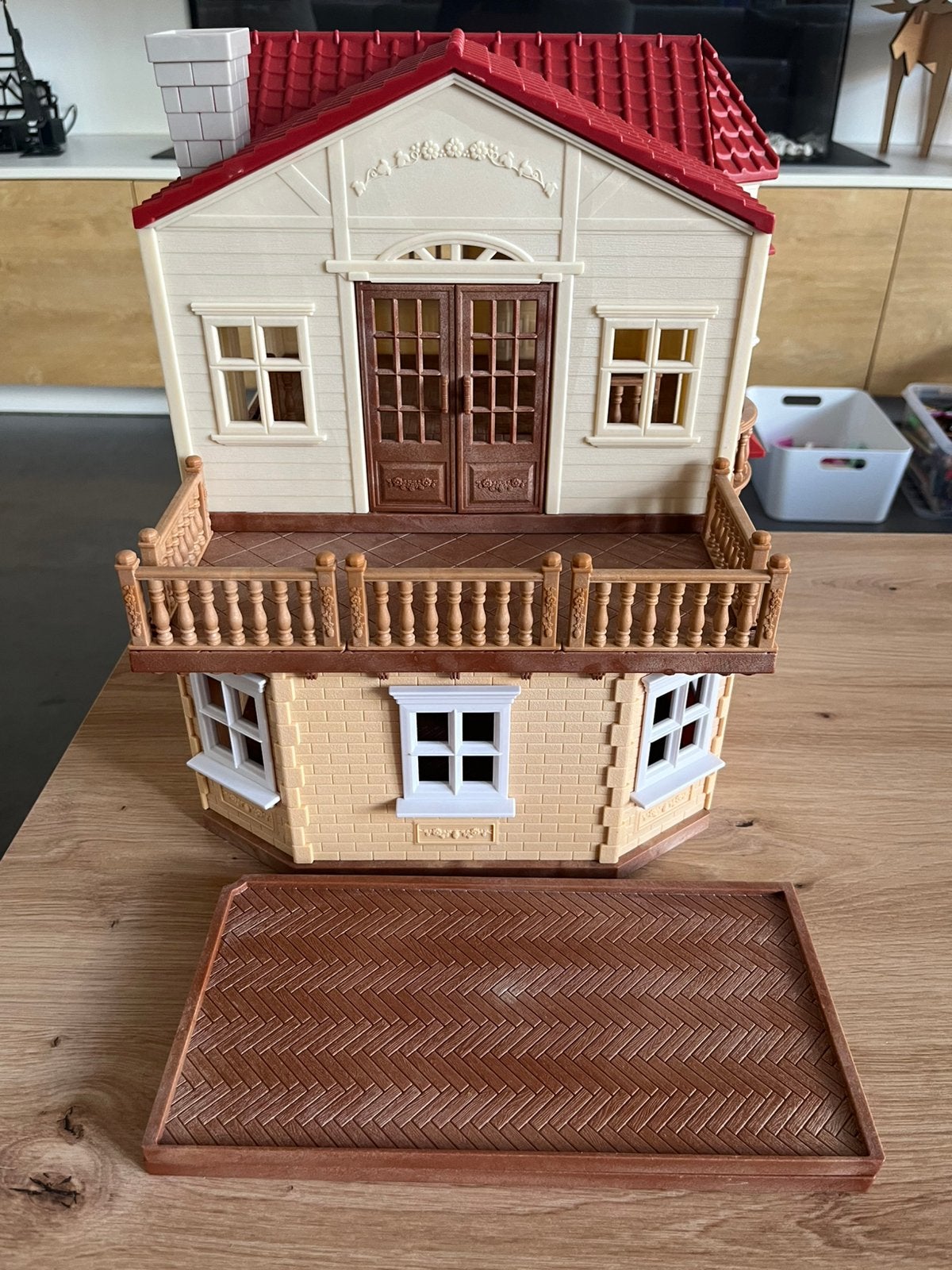 Sylvanian Families groot poppenhuis met geheime speelkamer, Kinderen en Baby's, Ophalen, Zo goed als nieuw, Poppenhuis