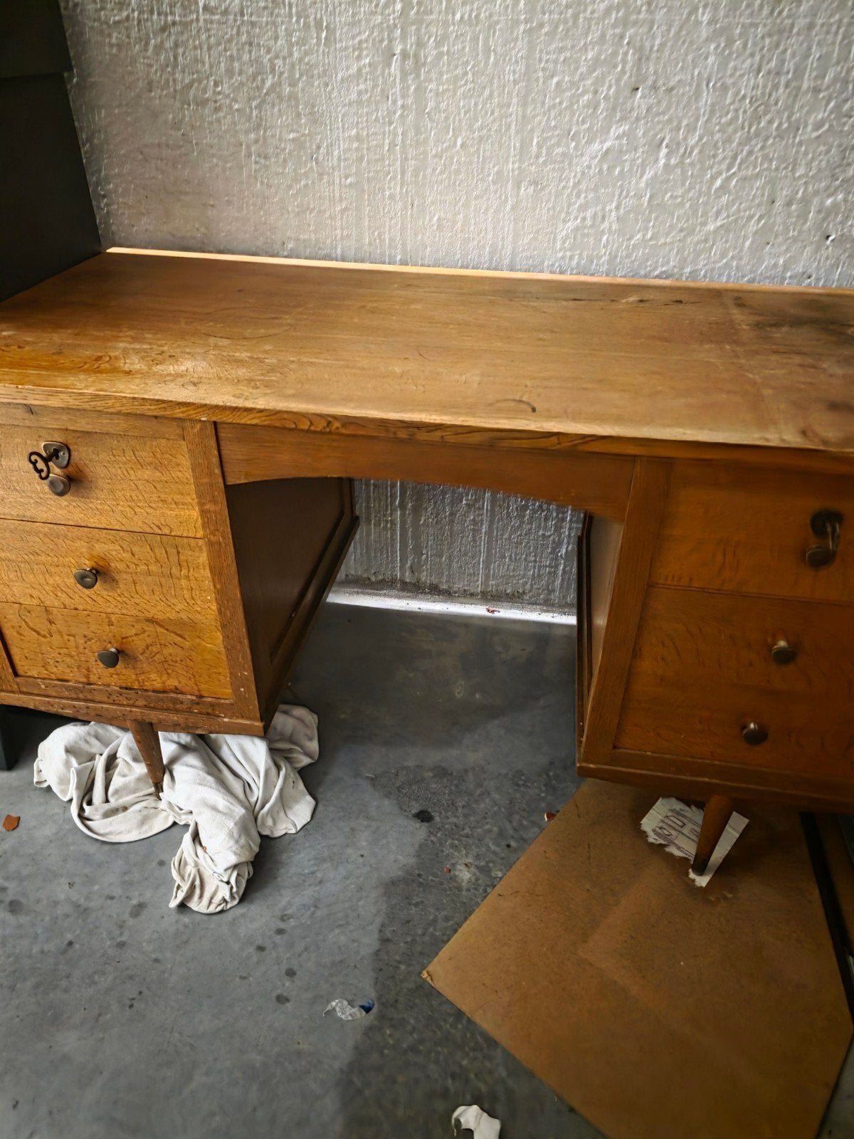 bureau, Huis en Inrichting, Ophalen, Gebruikt, 135 cm, 63 cm