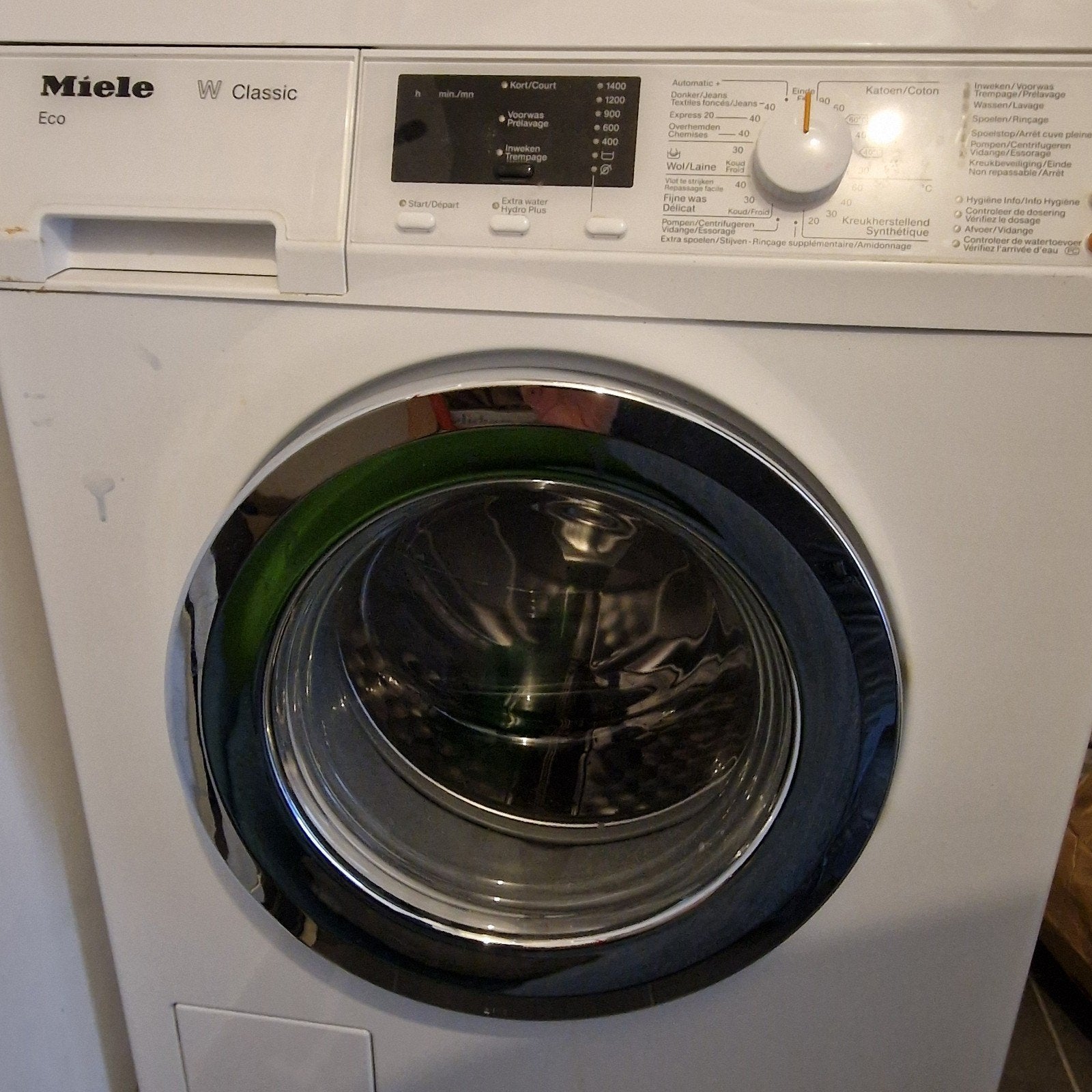 Wasmachine Miele, Ophalen, 6 tot 8 kg, Gebruikt, Voorlader
