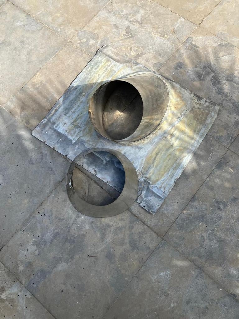 Dakdoorvoer, loodslab en afdichtring 230mm, Huis en Inrichting, Kachels, Ophalen