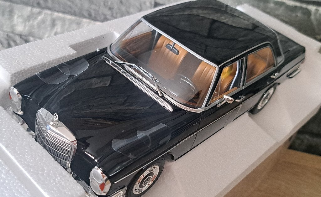 Mercedes-Benz 280 SE type W108 black, Auto, Norev, Ophalen of Verzenden, Norev