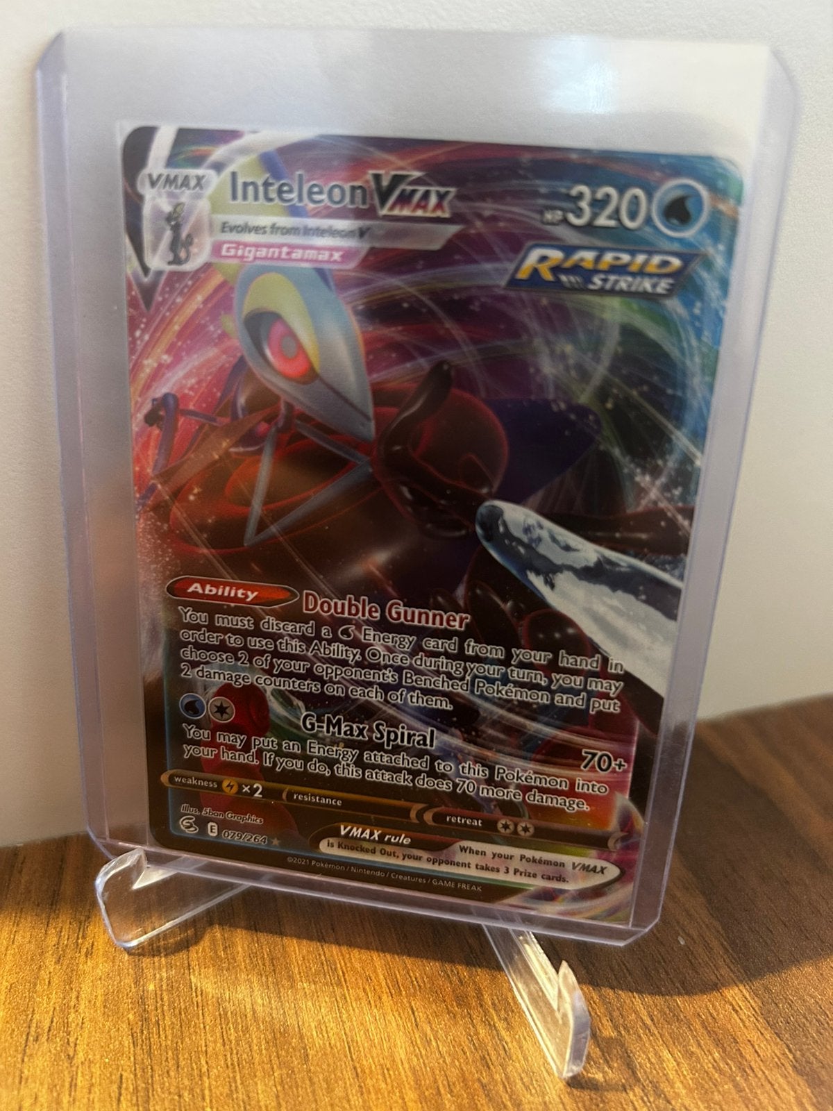 Pokemon inteleon vmax fusion strike, Ophalen of Verzenden, Zo goed als nieuw, Booster