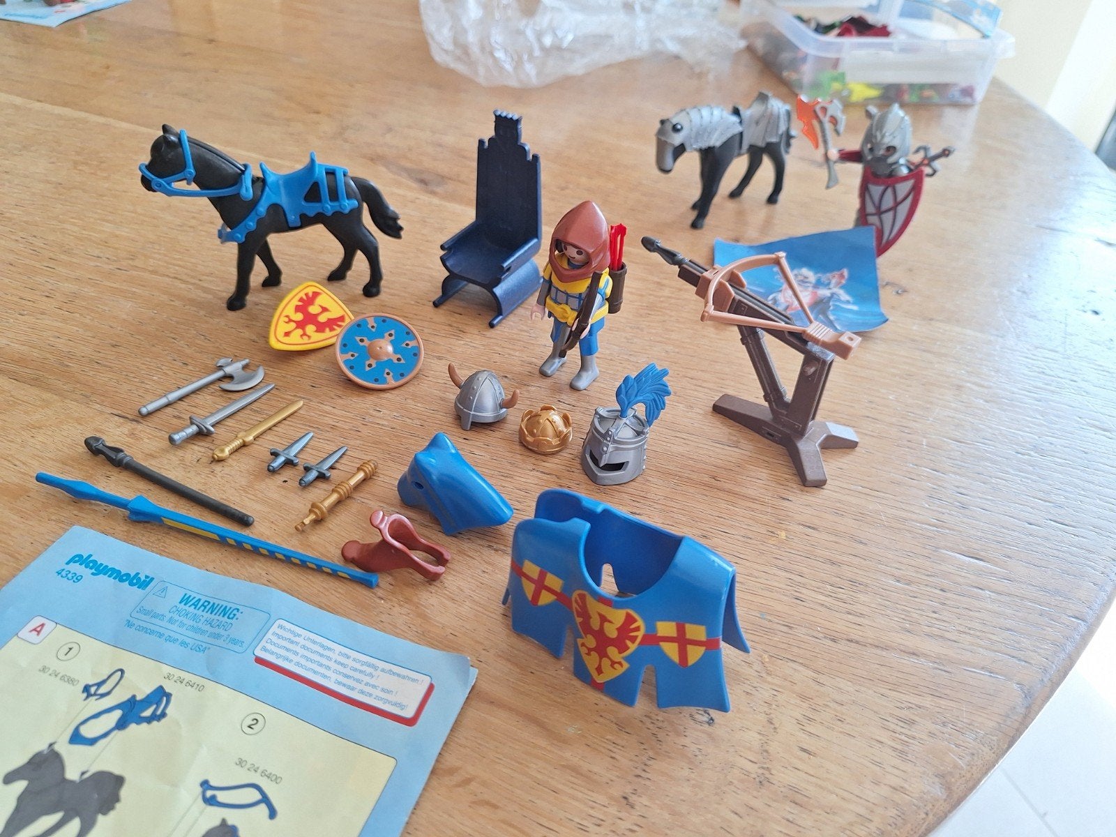 sets 4339 multiset chevalier + 4937 vuurbijtreder op paard, Enlèvement ou Envoi