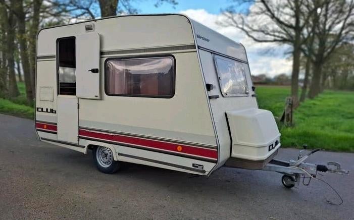 Mooie bürstner caravan tekoop mtm 750 kg, Caravanes & Camping, Caravanes, Particulier, Auvent, Adria, Siège de train