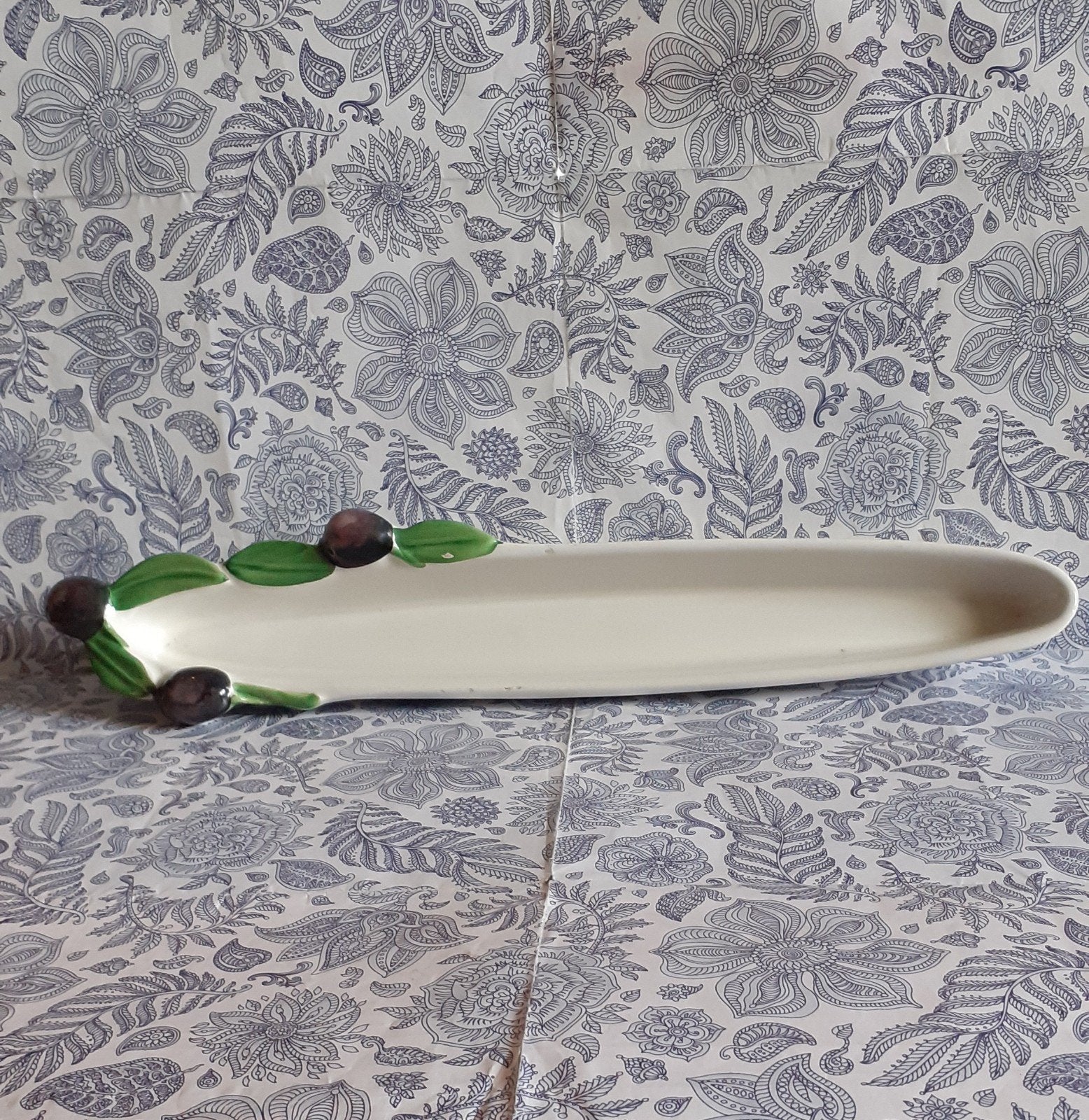plat en faïence pour olive a l'apero, Maison & Meubles, Cuisine | Vaisselle, Enlèvement ou Envoi, Utilisé, Céramique, Récipient(s)