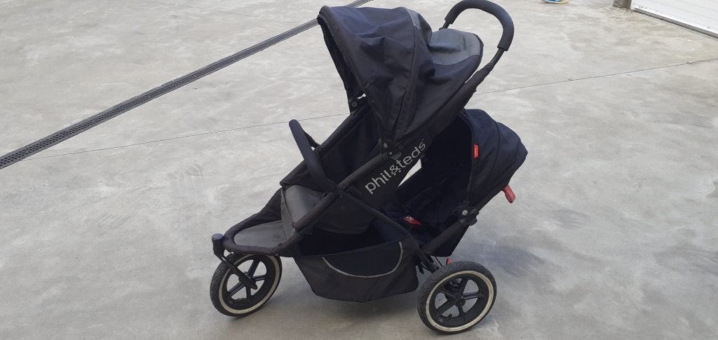 Buggy/kinderwagen Phil & Teds Classic met toebehoren, Kinderen en Baby's, Gebruikt, Luchtbanden, Combiwagen, Ophalen