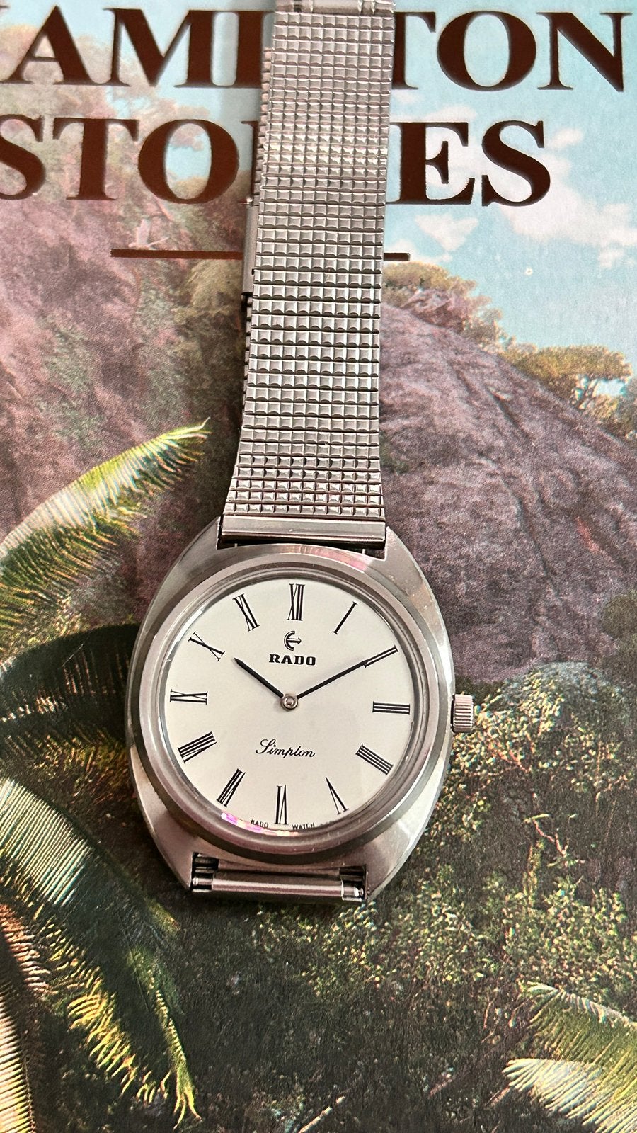 Vintage Rado Simplon à remontage manuel (révisé), Enlèvement ou Envoi, Acier