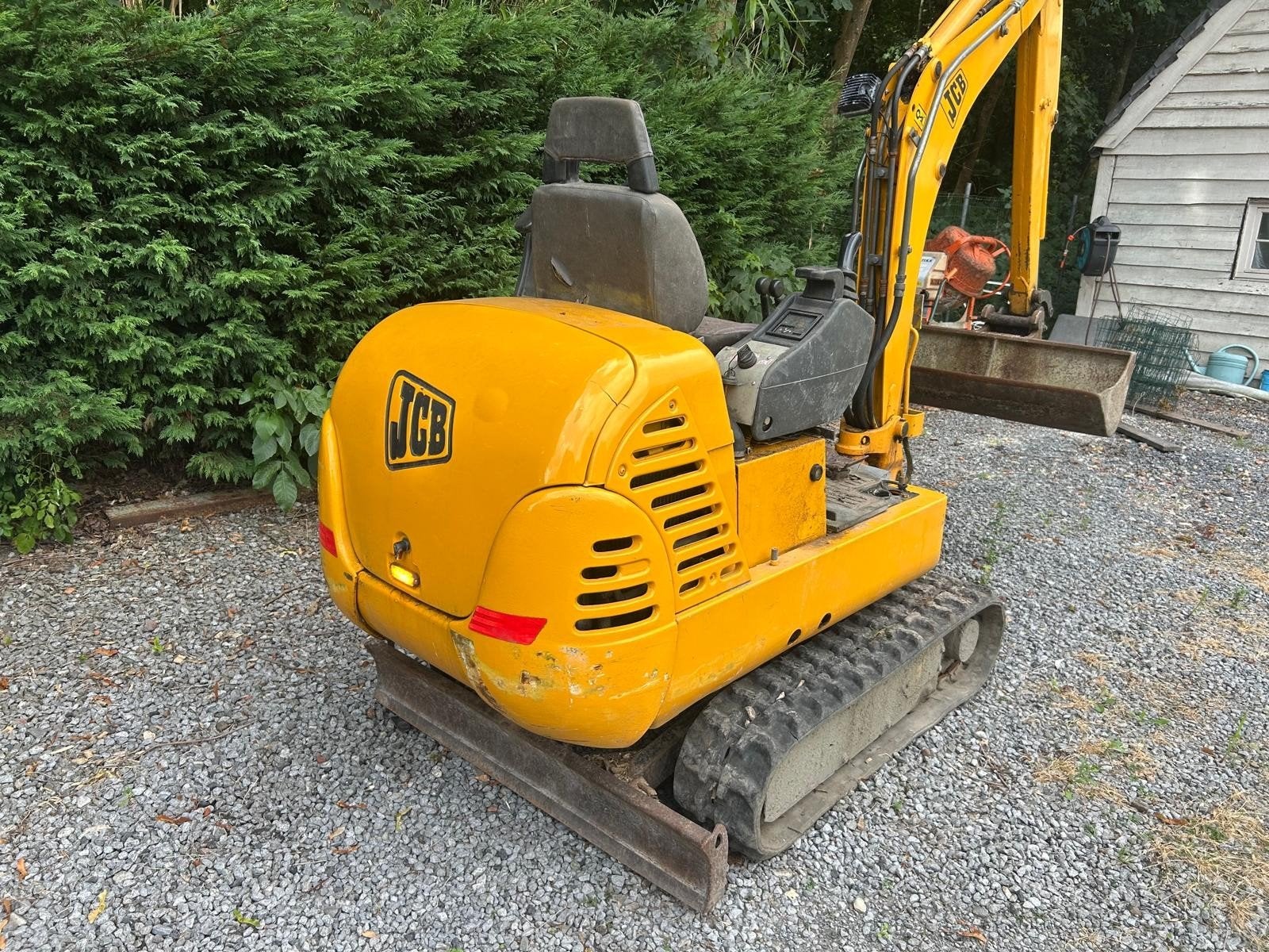 Mini-pelle JCB 8015 (construite en 2001), Enlèvement, Excavatrice