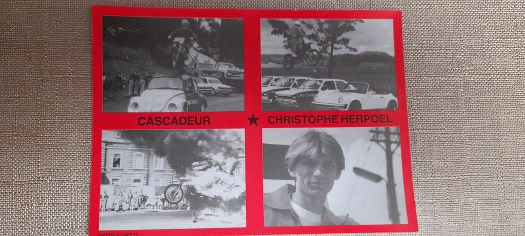 CARTE PROMOTIONNELLE. CASCADEUR HERPOEL.HELL DRIVERS., Enlèvement ou Envoi
