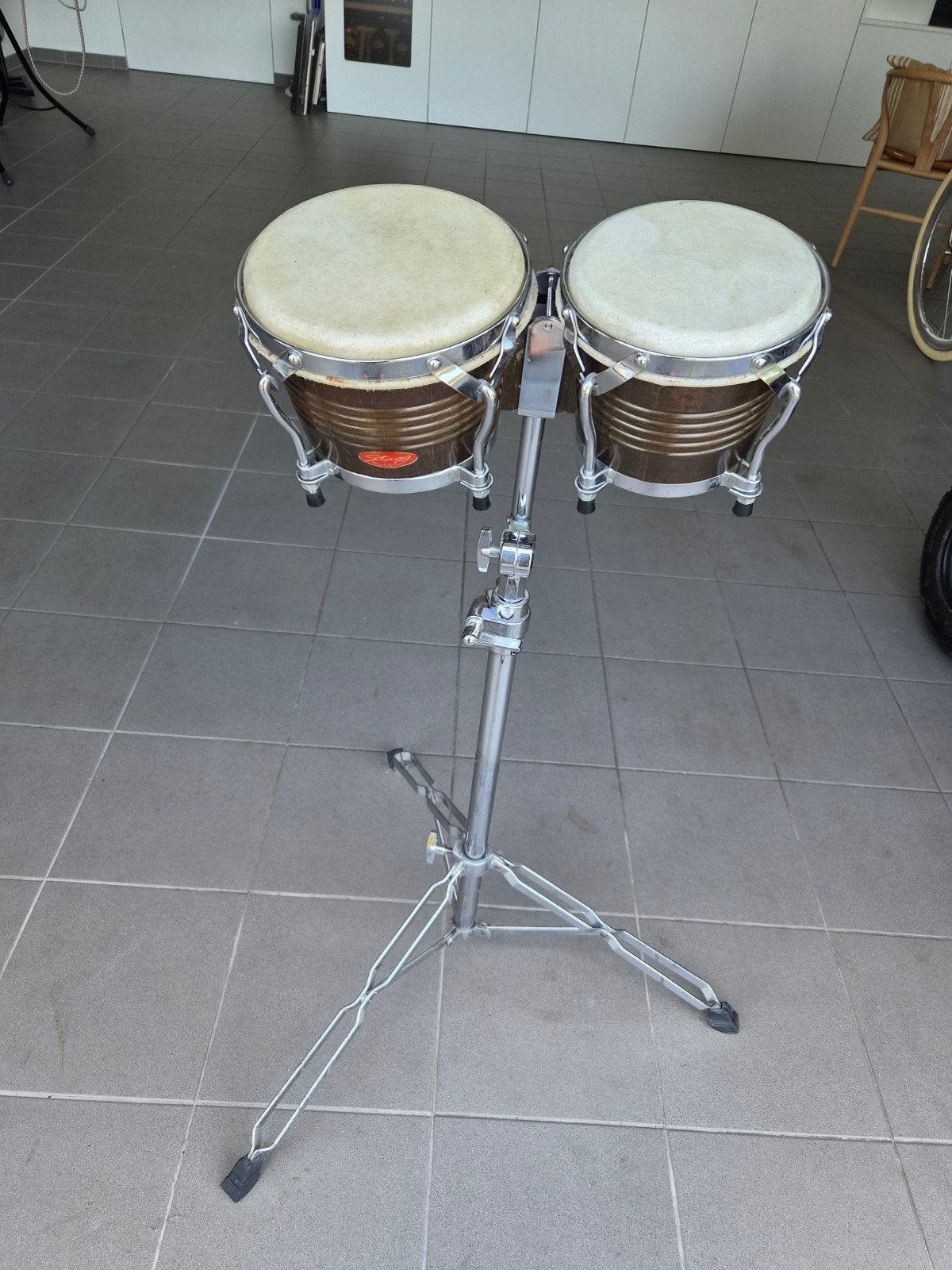 Stagg bongo's met voet, Ophalen, Gebruikt, Trommel