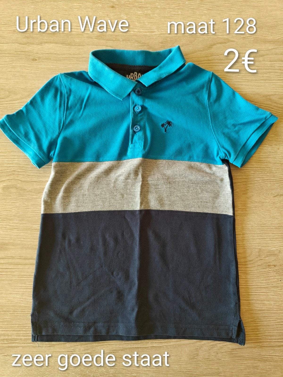 Polo jongen Urban Wave - maat 128 - zeer goede staat, Kinderen en Baby's, Gebruikt, Urban wave, Ophalen of Verzenden, Shirt of Longsleeve