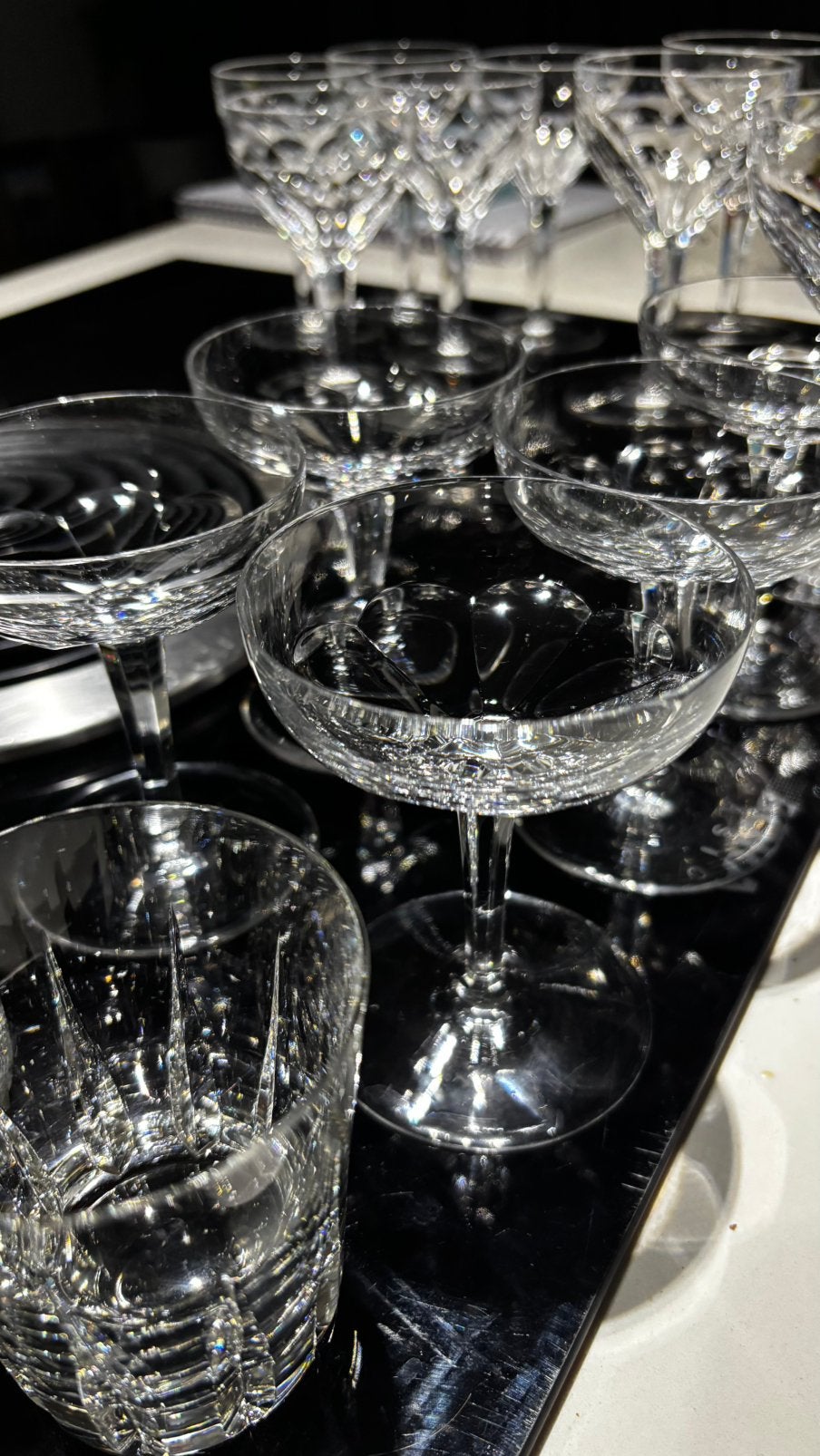 Echt kristallen glasservies, Antiek en Kunst, Ophalen