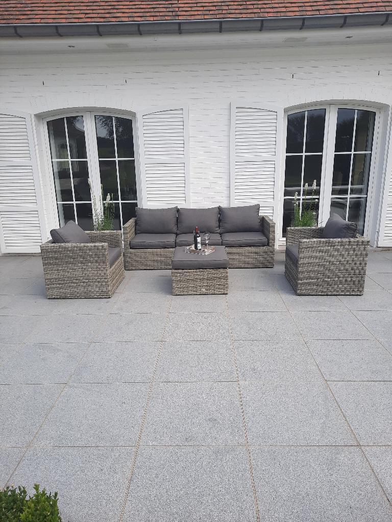 Lounge set, Tuin en Terras, Ophalen, 5 zitplaatsen, Zo goed als nieuw, Loungeset