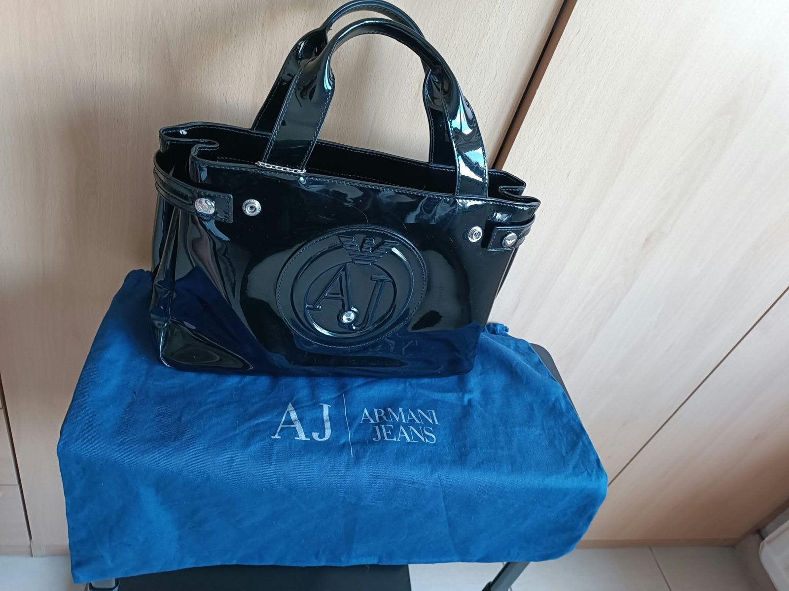 Sac à main Armani Jeans, Handtassen en Accessoires, Ophalen, Zo goed als nieuw, Zwart, Handtas