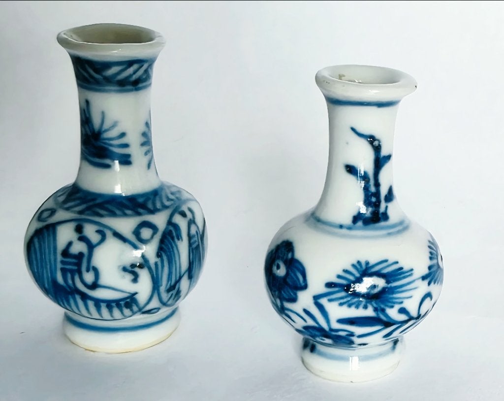 "Dollhouse" porcelain vazen, China 18eeuw, Antiek en Kunst, Ophalen of Verzenden