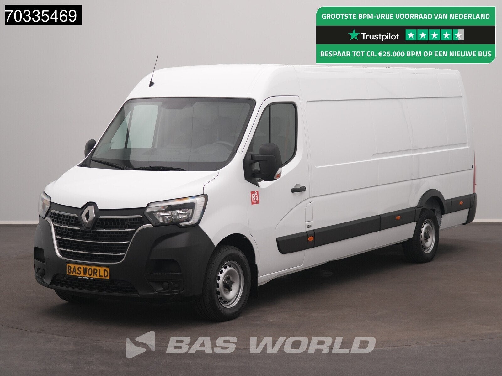 Renault Master 165PK L4H2 Airco Navi Cruise Camera Parkeerse, Auto's, Stof, Gebruikt, 4 cilinders, Renault