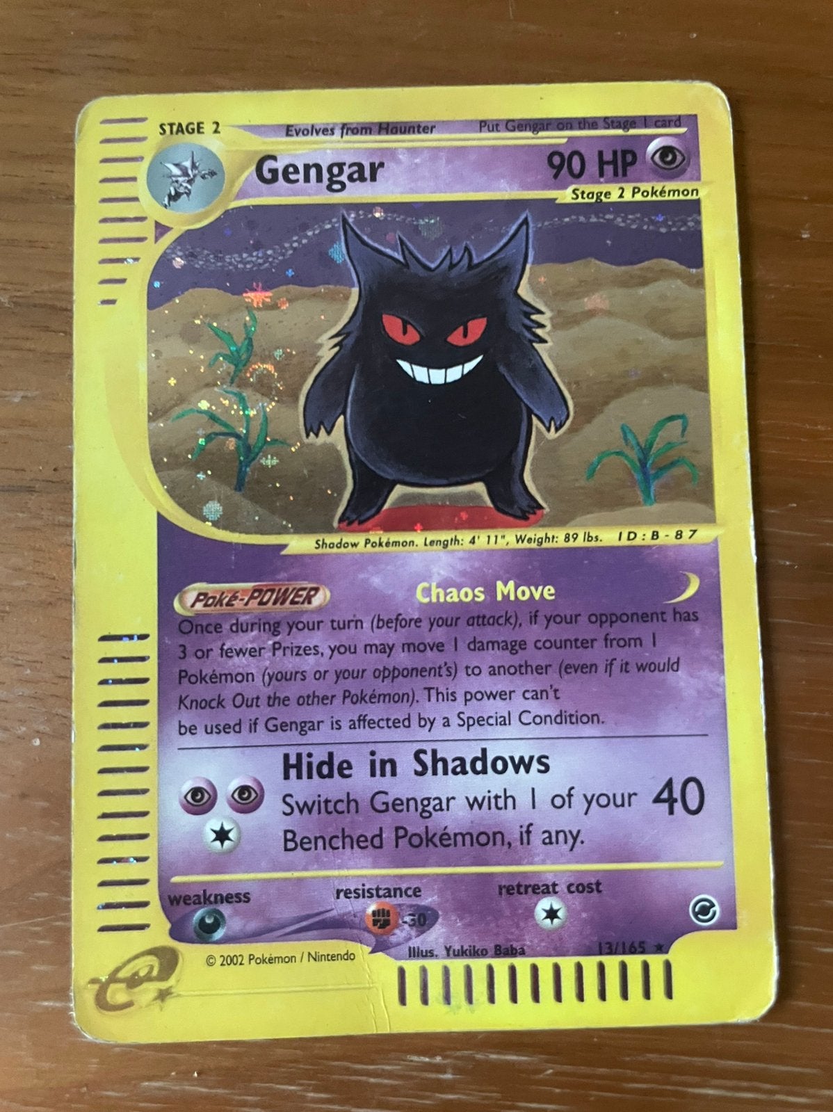 Gengar Expedition Holo pokemon kaart, Ophalen of Verzenden, Gebruikt, Losse kaart, Foil