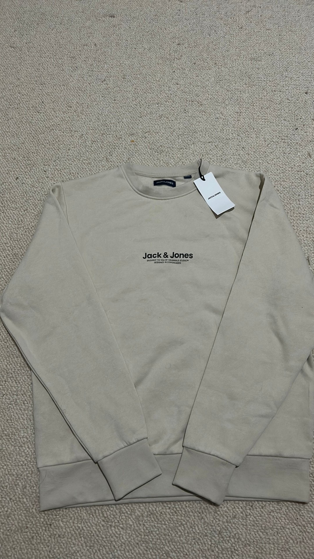 Pull Jack & Jones, Enlèvement ou Envoi, Neuf, Taille 46 (S) ou plus petite, Beige
