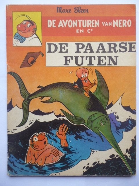 Nero - 6. DE PAARSE FUTEN - 1ste druk (1967) - Marc Sleen, Boeken, Stripverhalen, Gelezen, Marc Sleen, Eén stripboek, Ophalen of Verzenden