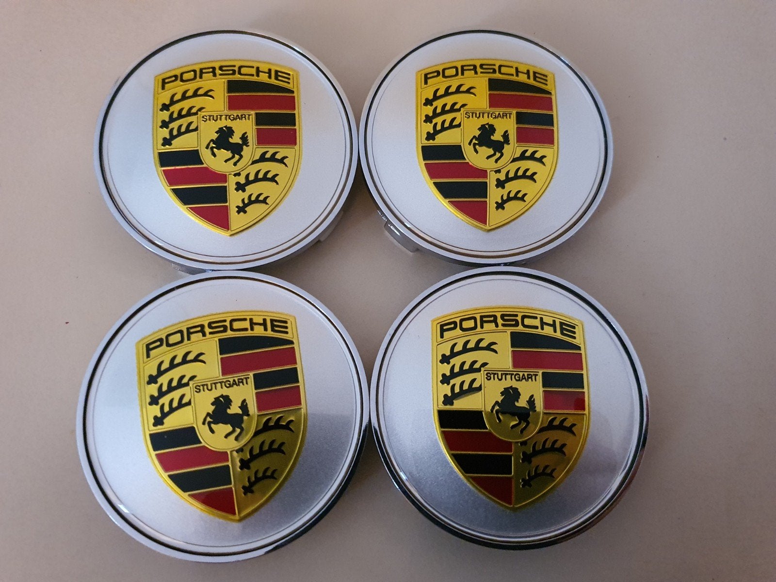 Porsche wieldoppen set buitenmaat 68 mm / 65 mm, Ophalen of Verzenden, Nieuw