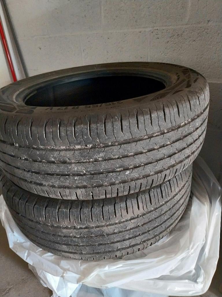 Lot de 4 pneus 215/55 R17, Autos : Pièces & Accessoires, Pneus & Jantes, 215 mm, Pneus été, Enlèvement, Utilisé