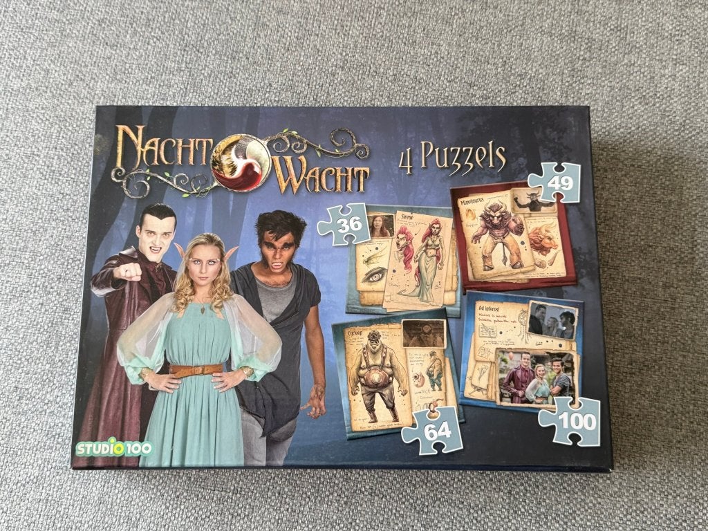 177. Puzzel - Studio 100 - Nachtwacht - 4 puzzels NIEUW, Enlèvement ou Envoi, Plus de 50 pièces, Neuf, 4 à 6 ans