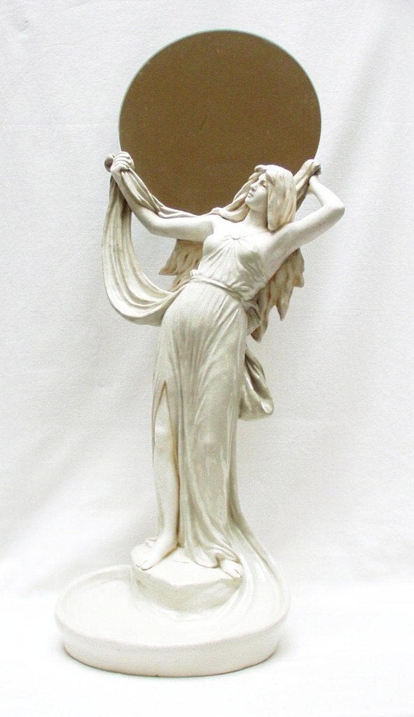 Miroir Art Nouveau - Bernard Bloch - Theodoor Schoop., Enlèvement ou Envoi, Autres formes