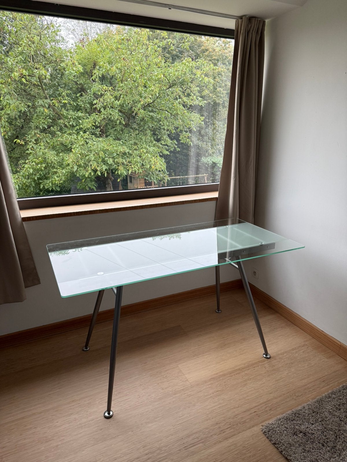 Bureau en verre, Enlèvement, Utilisé, Verre