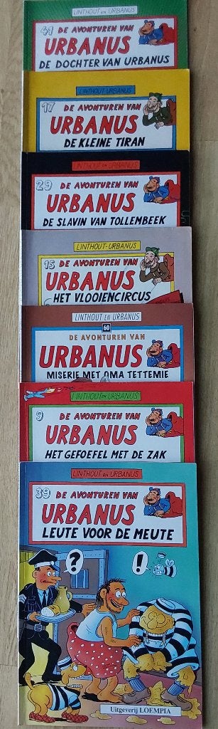 27 STRIPBOEKEN URBANUS EN BON ÉTAT ’’COMPLET, Complete serie of reeks, Ophalen, Gelezen, Linthout en Urbanus