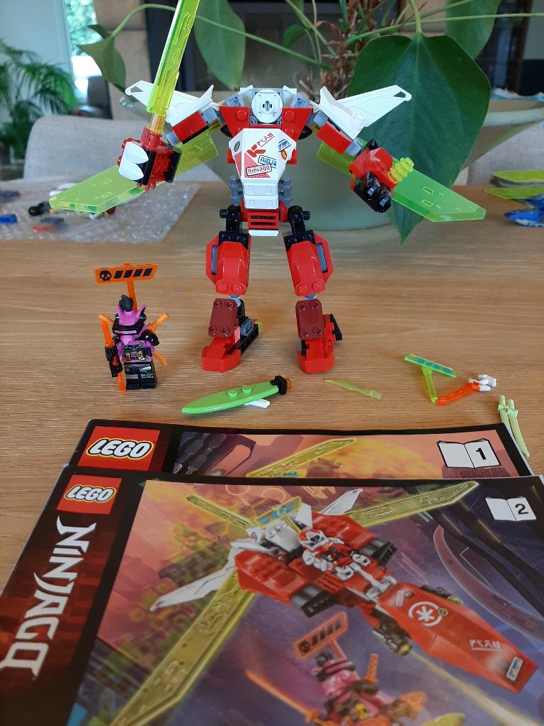 Lego Ninjago set 71707 Kai's mech Jet, Kinderen en Baby's, Speelgoed | Duplo en Lego, Zo goed als nieuw, Lego, Complete set, Compleet