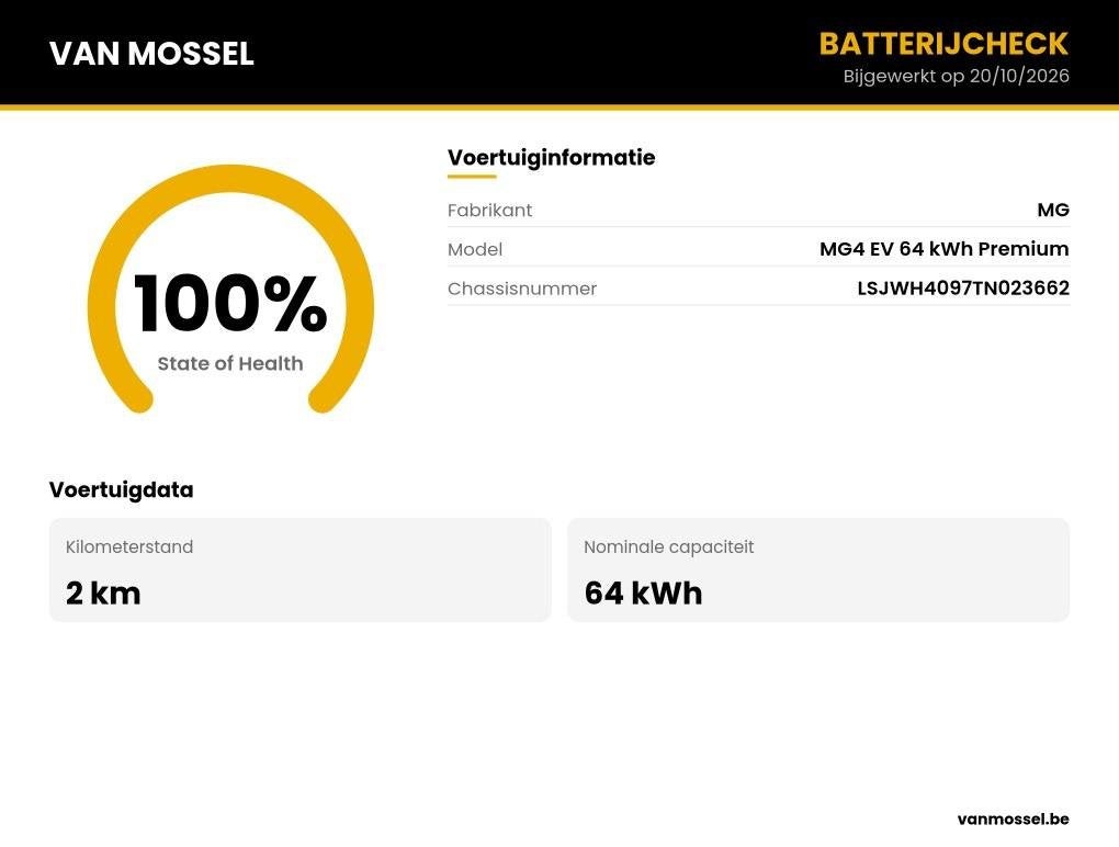 MG MG4 EV 64 kWh Premium (automatique), Autos, Neuf, Achat, Entreprise, 5 portes
