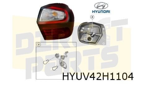 Hyundai i10 Rücklicht Rechts Original! 92402K7000, Autos : Pièces & Accessoires, Neuf, -, -, Hyundai