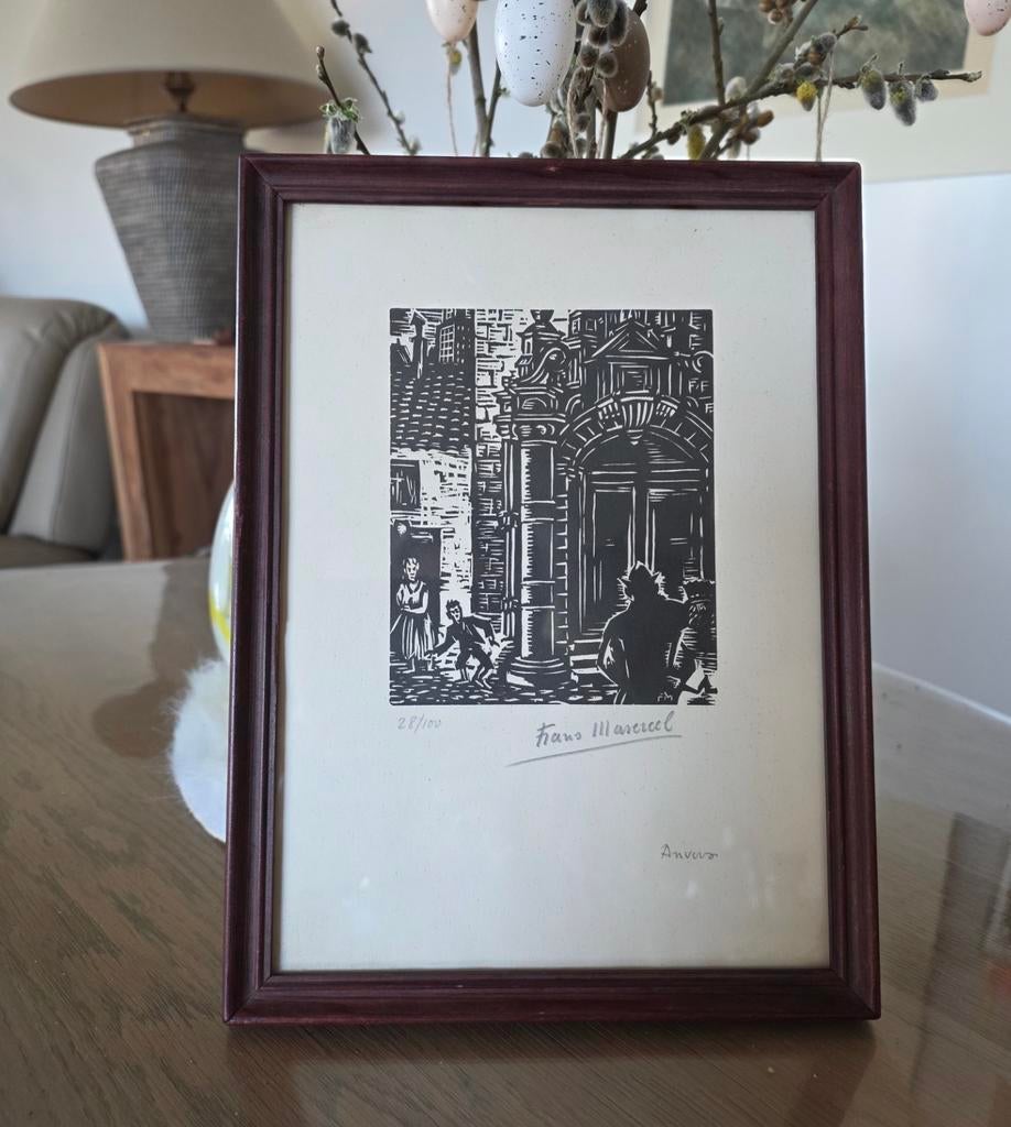 Frans Masereel gesigneerd beperkte oplage 28/100!, Antiek en Kunst, Ophalen of Verzenden, Gesigneerd
