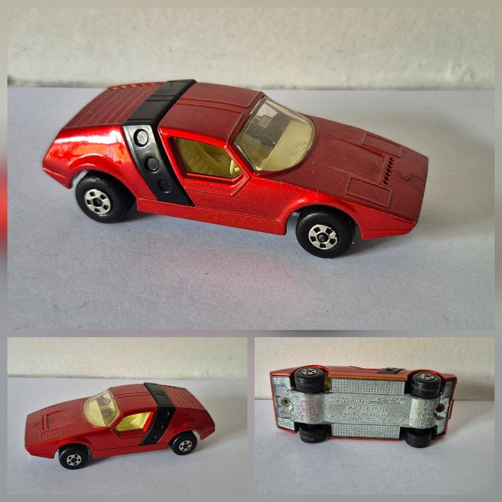 Matchbox SF 41-B siva spider 1972, Ophalen of Verzenden, Gebruikt, Auto