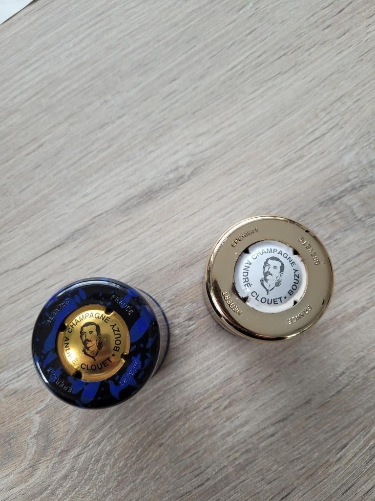 2 x champagnestop André Clouet, Ophalen, Zo goed als nieuw, Frankrijk, Champagne