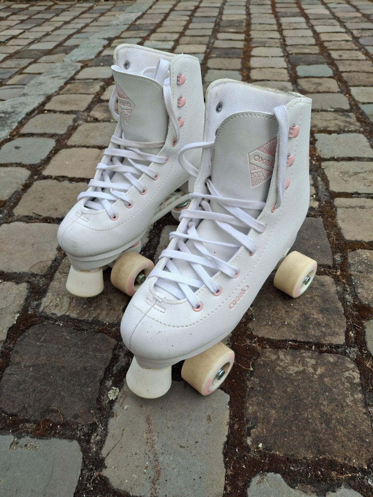 Witte rolschaatsen maat 40, Sport en Fitness, Skeelers, Ophalen