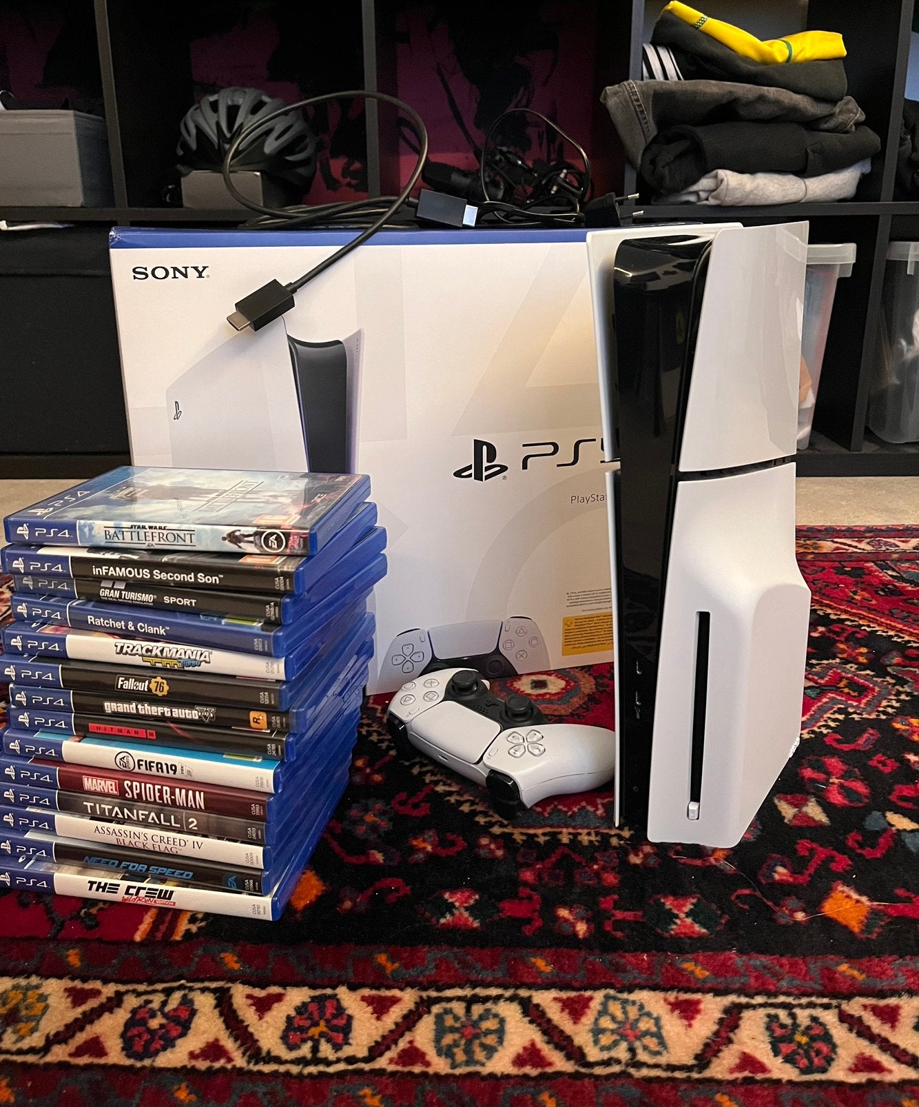 PlayStation 5 slim Disc Edition 1TB + Gratis ps4 games!, Ophalen, Gebruikt, Playstation 5