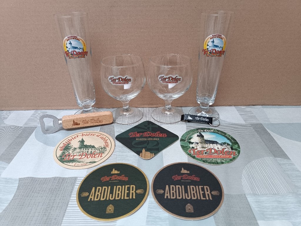 Kasteelbrouwerij Ter Dolen - Bier Bière - Glas Glazen, Ophalen of Verzenden, Zo goed als nieuw, Glas of Glazen, Overige merken