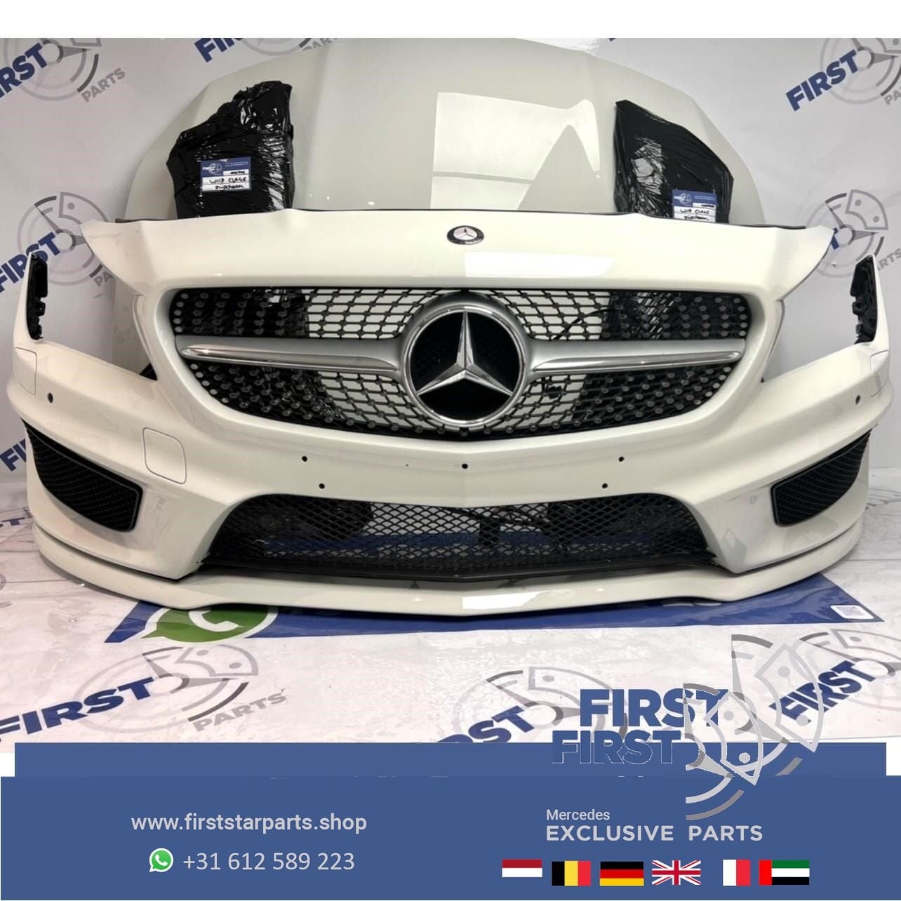 W117 X117 CLA 45 AMG PRE-FACELIFT VOORKOP WIT Mercedes 2013-, Utilisé, -, Avant, -