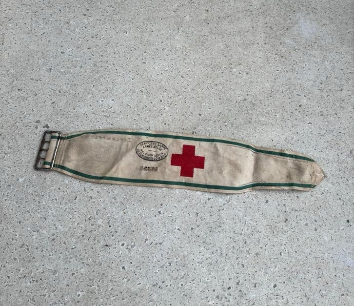WW2 ABBL Bracelet croix rouge Armee Belge, Enlèvement ou Envoi