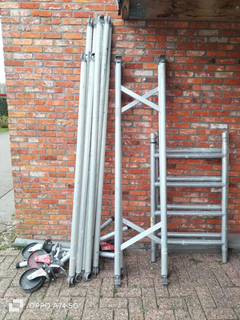 Rolsteiger te huur voor allerlei doeleinden, Doe-het-zelf en Bouw, Steigers, Ophalen
