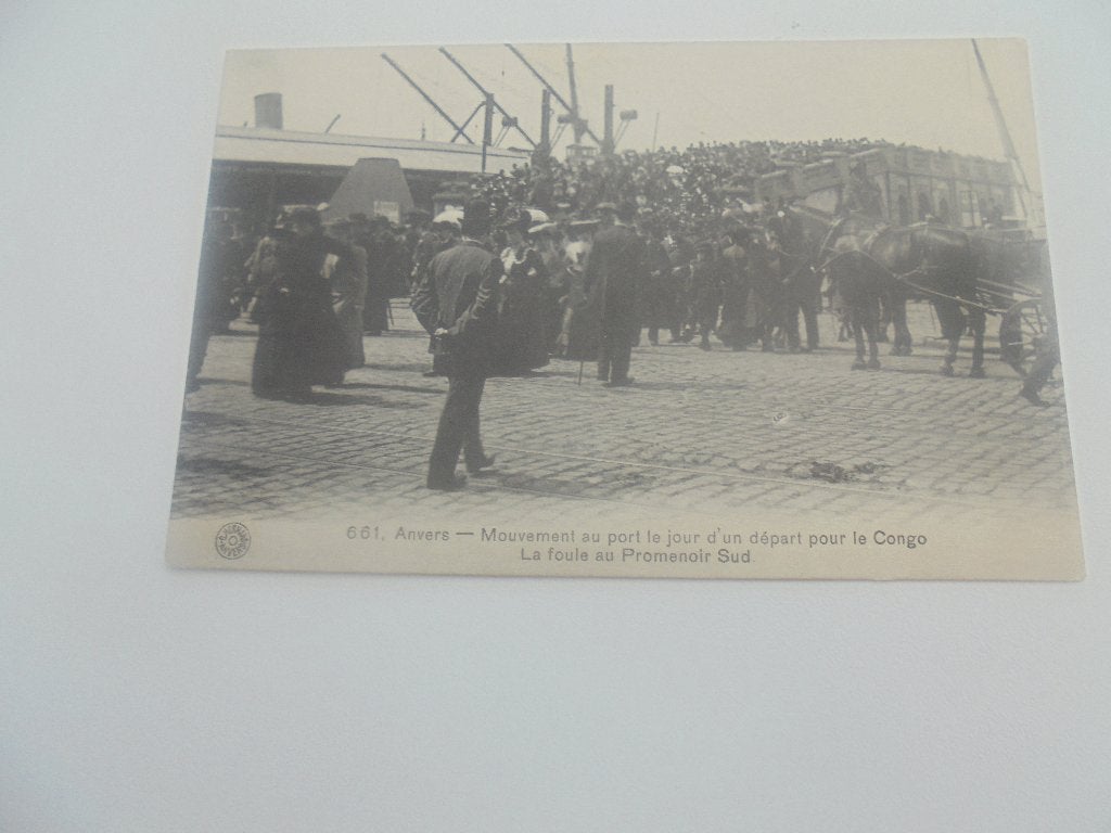 antwerpen-un départ pour le congo, Verzamelen, Verzenden, Voor 1920, Gelopen, Antwerpen