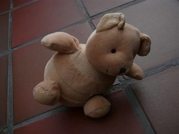 Wiebel  beertje Thiamo, Kinderen en Baby's, Speelgoed | Knuffels en Pluche, Ophalen, Gebruikt, Beer, Tiamo