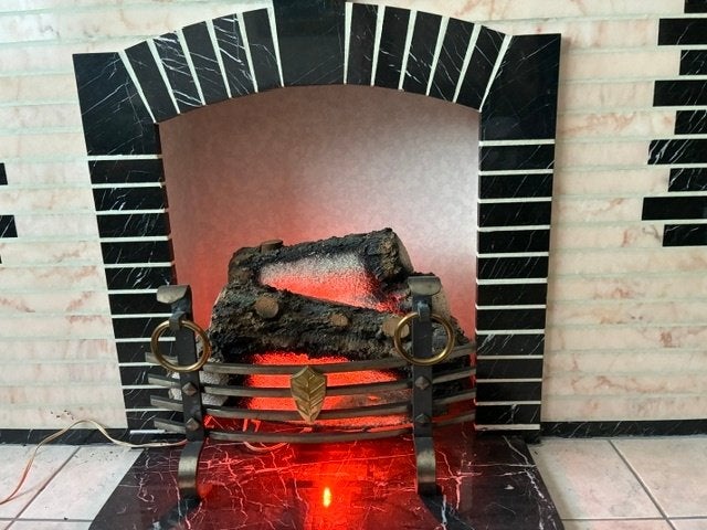 Sierhaard met verlichting, Huis en Inrichting, Ophalen, Zo goed als nieuw, Inzethaard, Elektrische haard