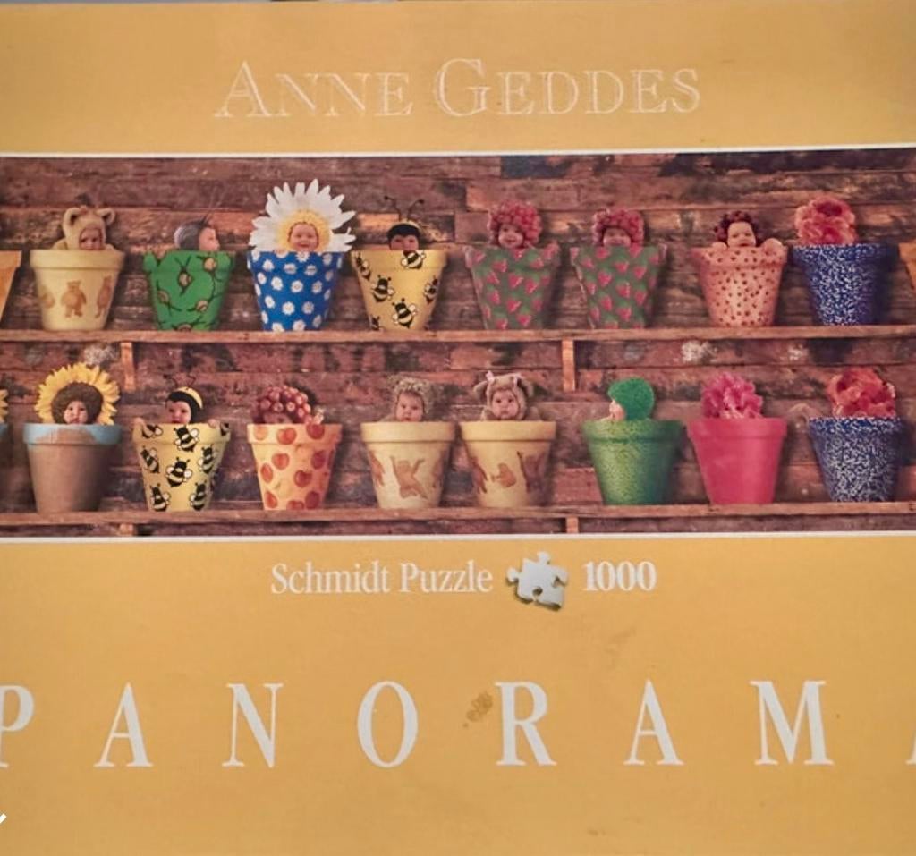 panorama-puzzel van Australische fotografe Anne Geddes, Ophalen of Verzenden, Meer dan 50 stukjes, Zo goed als nieuw