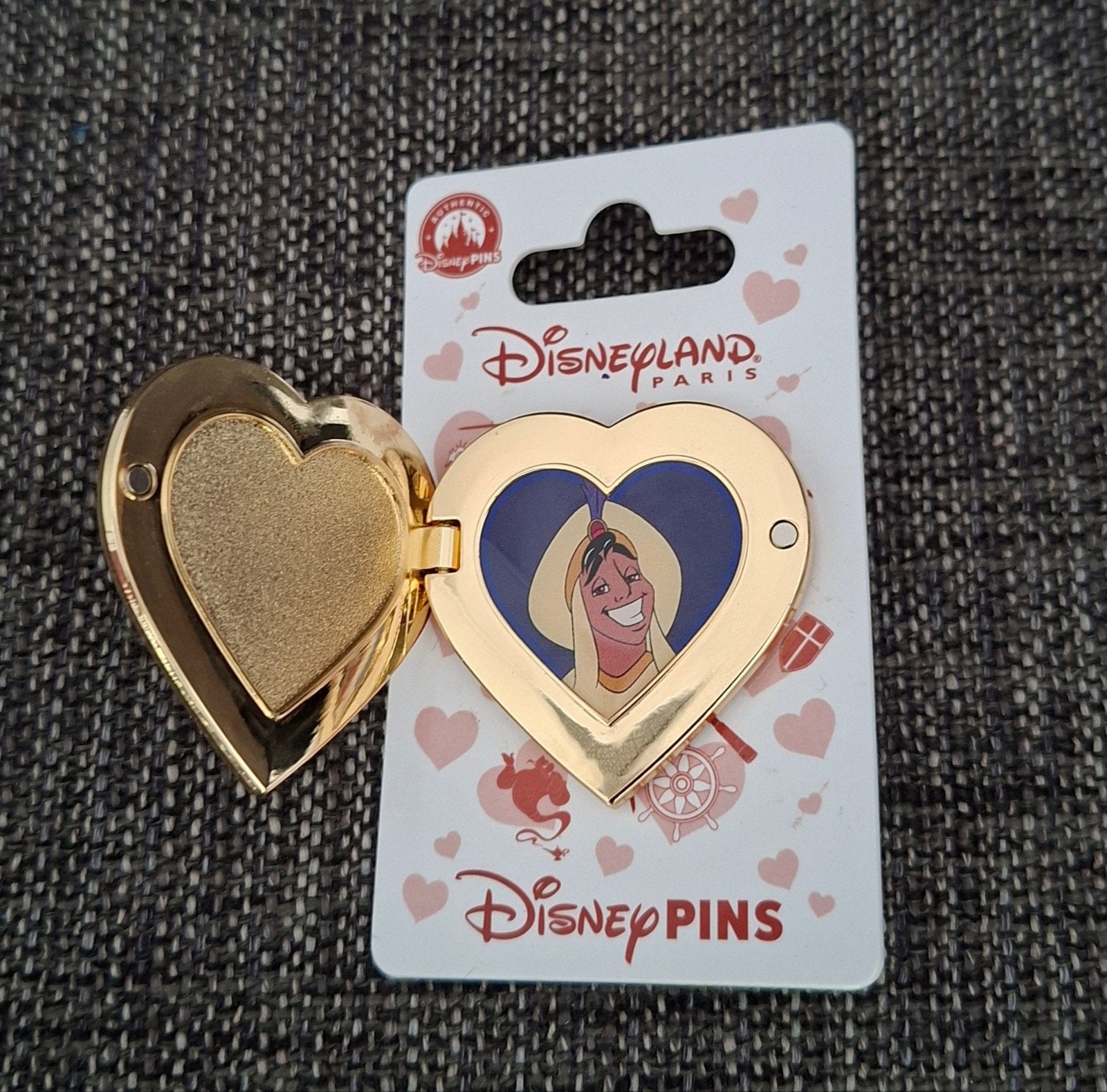 Aladdin Valentijn pin - Disneyland Parijs (nieuw), Collections, Enlèvement ou Envoi, Neuf, Insigne ou Pin's