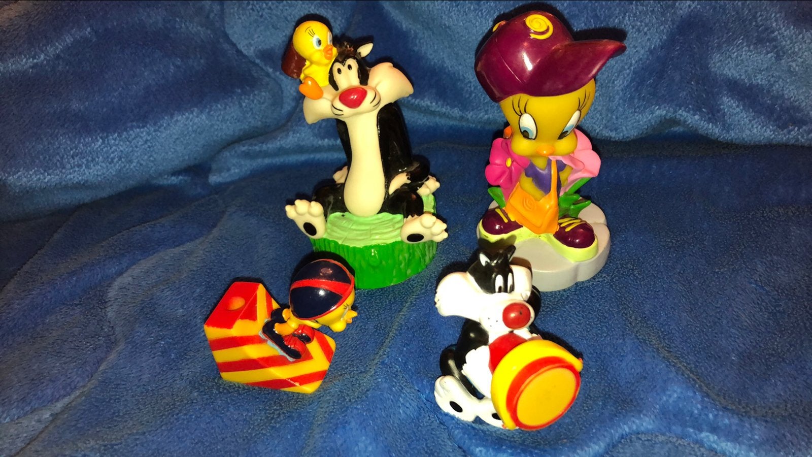 Figurines Titi et Gros Minet vintage, Utilisé