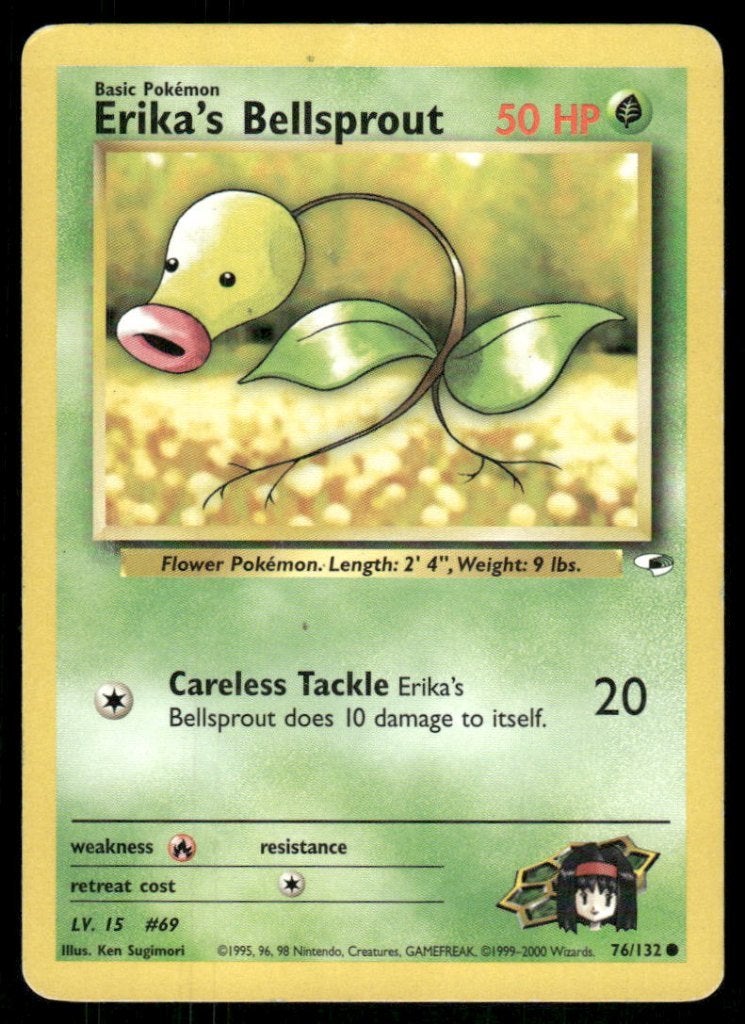Erika's Bellsprout 76/132 - Gym Heroes (EX), Envoi, Utilisé
