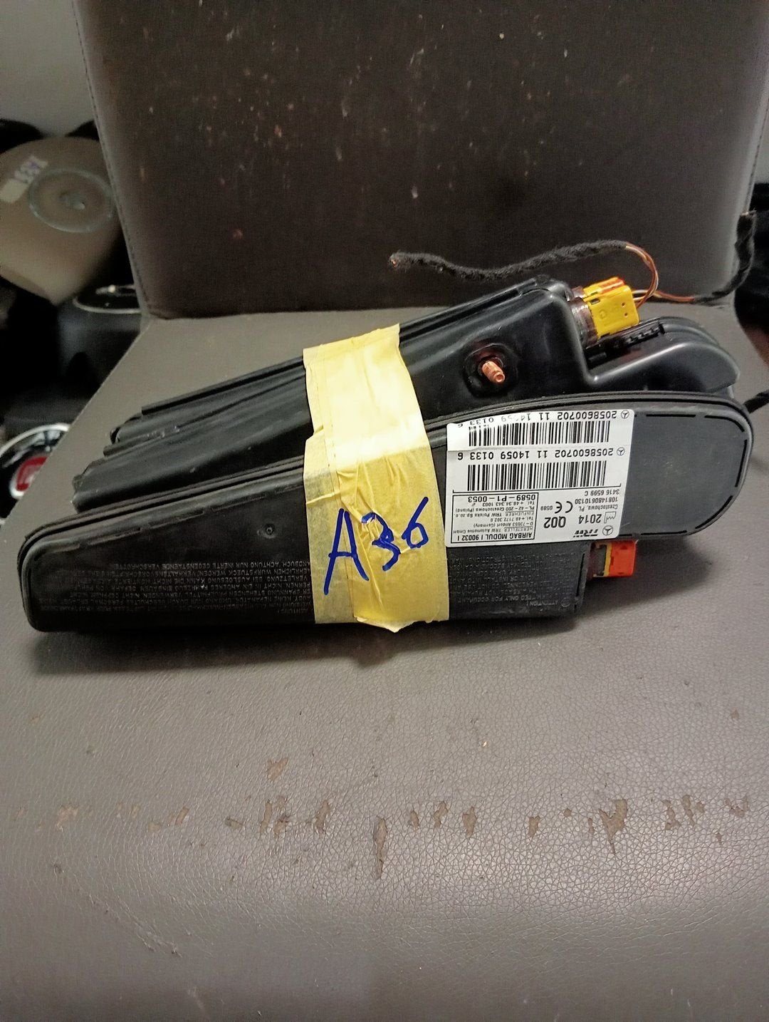 Airbag stoel (zitplaats) van een Mercedes C-Klasse een stuk, Gebruikt, -, Ophalen of Verzenden, -